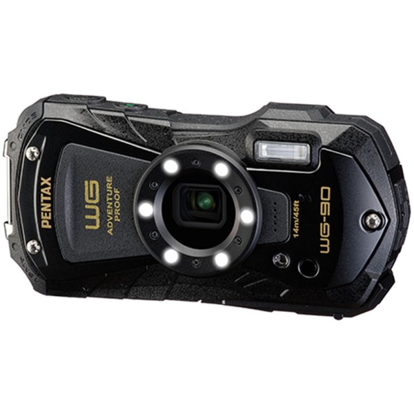 PENTAX WG-90 コンパクトデジタルカメラ ブラック [防水+防塵+耐衝撃