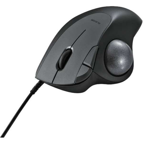 鼠标有线轨迹球IST(isuto)人造红宝石型号黑色M-IT10URBK[ＩＲ ＬＥＤ/有线/5按钮/USB]_3]
