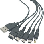 5in1 USB}`Q[[dP[u ubN SU2-NS120BK y3DS/2DS/DSi/DSL/GBA SP/WiiU GamePad/PSPz