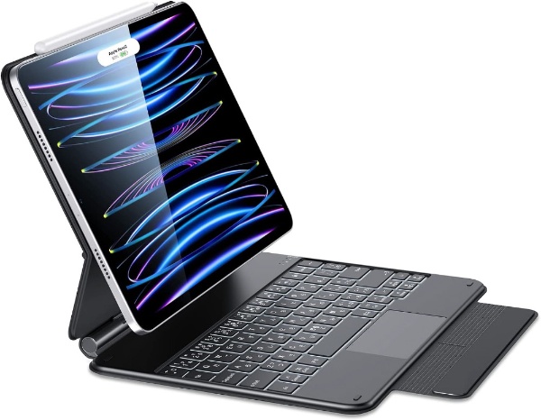 10.9インチ iPad Air（第5/4世代）、11インチ iPad Pro（第4/3/2/1世代）用 キーボードケース Rebound  Magnetic Keyboard Case ブラック