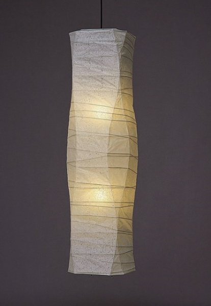 林工芸 白揉み和紙提灯 Ｌサイズ シリーズ (φ28×H120cm) PL-31 [電球色