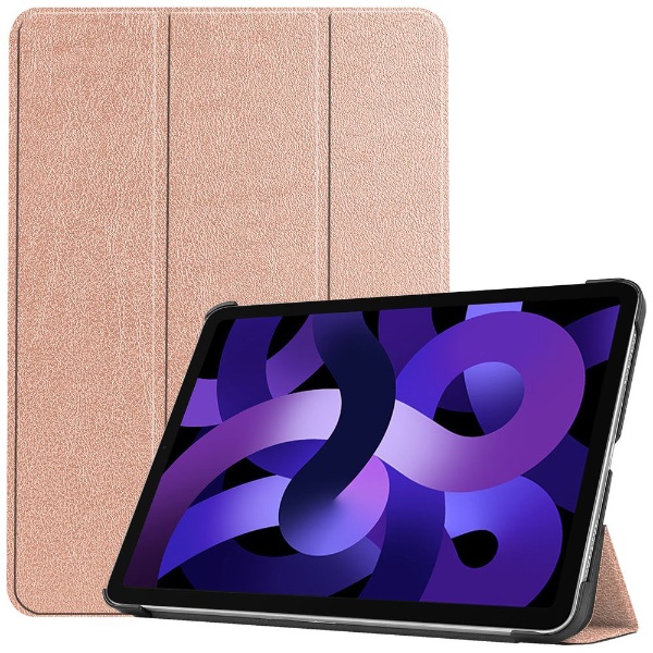 10.9インチ iPad Air（第5/4世代）用 Ascend 三つ折りケース ローズ 