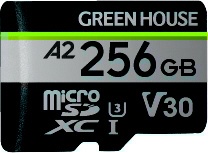 microSDXCカード UHS-I U3 V30 A2 256GB GH-SDM-ZB256G [Class10 /256GB]