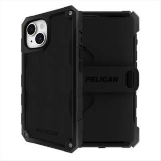 iPhone 15/14/13 p Pelican Shield-BlackyAntimicrobial Rێdl MagSafe(R)SΉzzX^[Zbg ubN PP051412