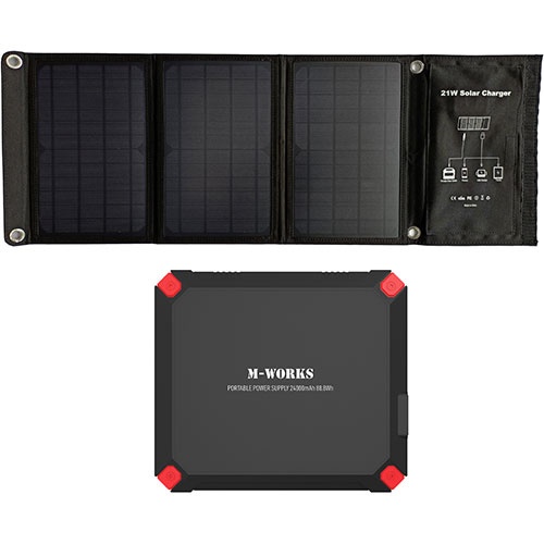 ソーラーパネル [210W] ポータブル電源 [バッテリー無し /4ポート