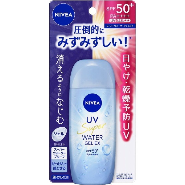 NIVEA（ニベア）UV ウォータージェルEX 80g SPF50+/PA++++ 花王｜Kao 