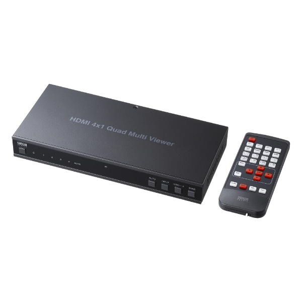 サンワサプライ 4入力1出力HDMI画面分割切替器(4K対応) SW-UHD41MTV