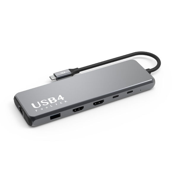 USB-C オス→メス HDMIｘ2 / LAN / USB-Aｘ5 / USB-Cｘ2］USB PD対応