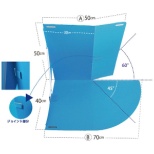 折叠算式自己保护角零件蓝色700*400*500mm