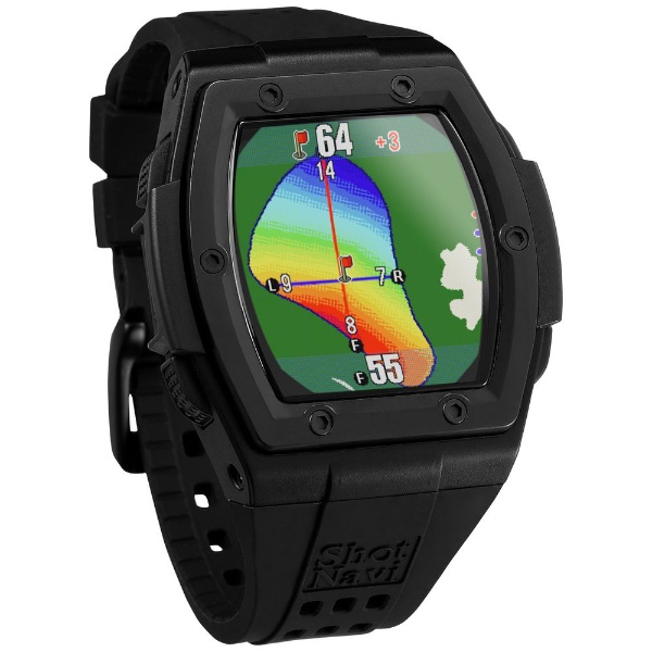 腕時計型GPSゴルフナビ CREST2 クレスト2 ブラック ショットナビ 