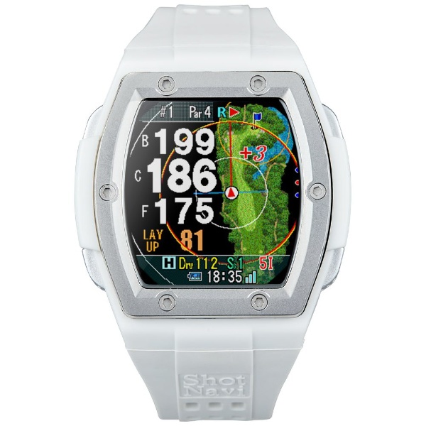 腕時計型GPSゴルフナビ CREST2 クレスト2 ホワイト ショットナビ 