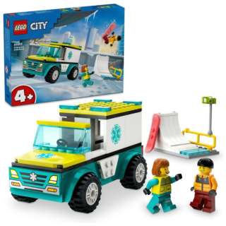 LEGO(Ｌｅｇｏ)60403城救护车和雪边缘
