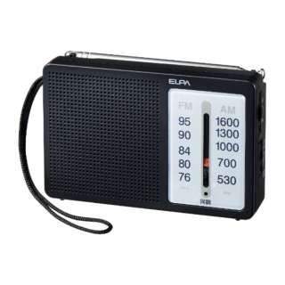 电池耐久收音机卧式ER-C86F[支持宽大的ＦＭ的/AM/FM]
