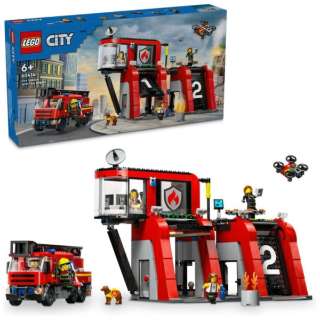 LEGO(Ｌｅｇｏ)60414城消防署和消防车
