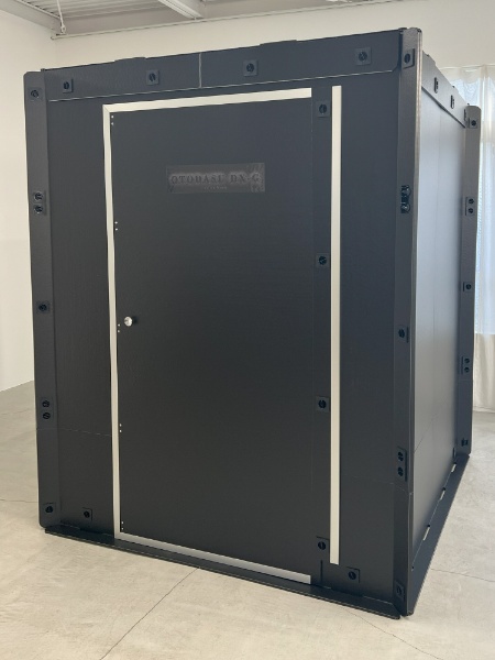 簡易防音室 [内寸 W1400ｘD1425ｘH1900mm] 大サイズ 吸遮音材付き48枚 OTODASU DX145-G PRO ブラック
