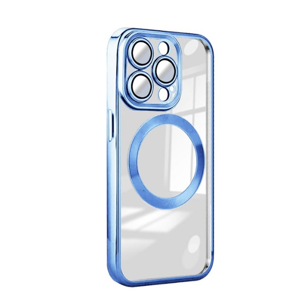 iPhone 15 Pro MagSafe対応 クリアケース ブルー RM-15NPR-MGBL Royal
