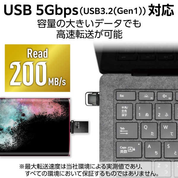 USBメモリ (Android/iPadOS/Mac/Windows11対応) ブラック MF