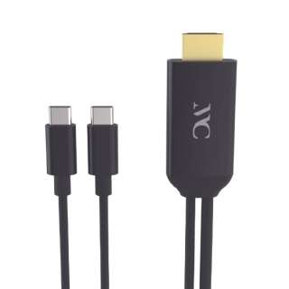 USB-C  HDMI{USB-CIX(dp USB PDΉ)P[u [f /2m /4KΉ] iPhone/AndroidX}zΉ KD-266