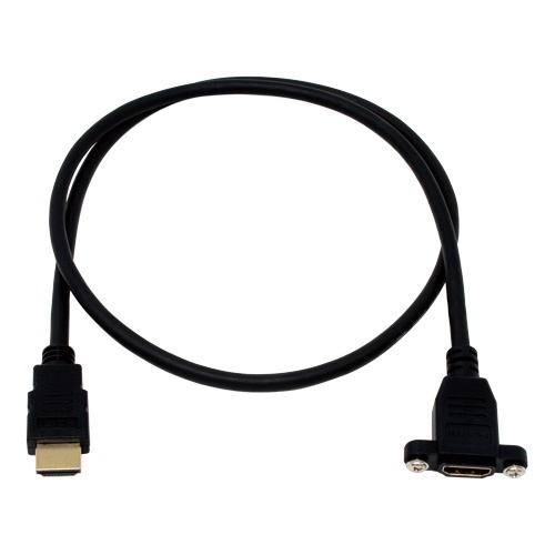 ハイスピードHDMI延長ケーブル [HDMI オス→メス HDMI] ブラック