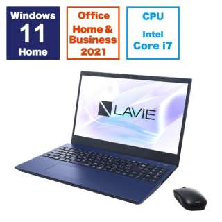 ノートパソコン LAVIE N15(N1577/HAL) ネイビーブルー PC-N1577HAL [15.6型 /Windows11 Home /intel Core i7 /メモリ：16GB /SSD：512GB /Office HomeandBusiness /2024年春モデル]