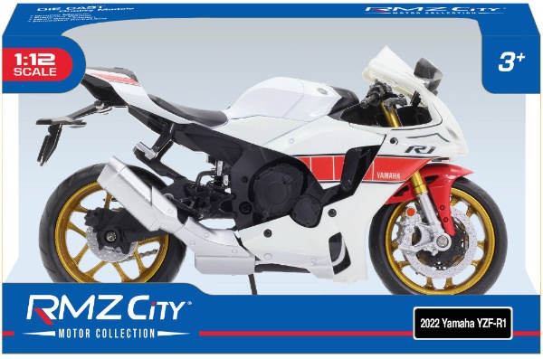 1／12童友社 ダイキャストモーターサイクル 2022 Yamaha YZF-R1 ブルー (塗装済み完成品)ミニカー