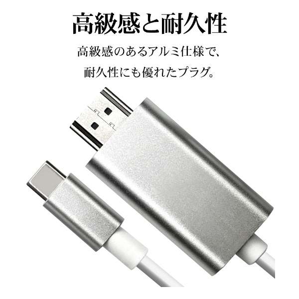 USB-C  HDMI P[u [f /2.5m /4KΉ] ubN R25CACH02BK_7