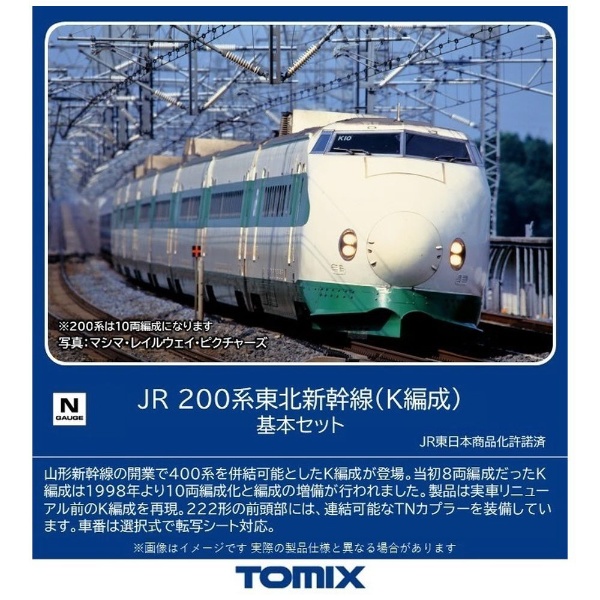 TOMIX JR200系東北・上越新幹線（リニューアル車）基本&増結セット ...