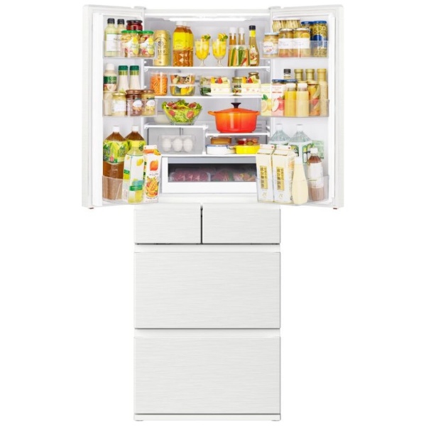 冷蔵庫 HWタイプ ピュアホワイト R-HW62V-W [幅68.5cm /617L /6ドア