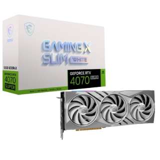 MSI GeForce RTX 4070 SUPER 12G GAMING X SLIM WHITE GeForceRTX4070SUPER12GGAMINGXSLIMWHITE [GeForce RTXV[Y /12GB]