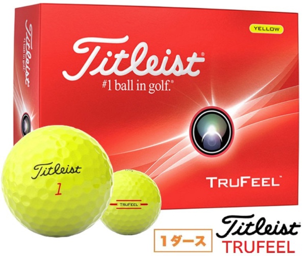ゴルフボール TRUFEEL トゥルーフィール マットレッド T6536S [12球（1 