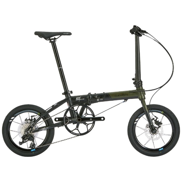 折りたたみ自転車 K9X ケーナインクロス 外装9段変速 オリーブブラック [16インチ] 2024年モデル【キャンセル・返品不可】