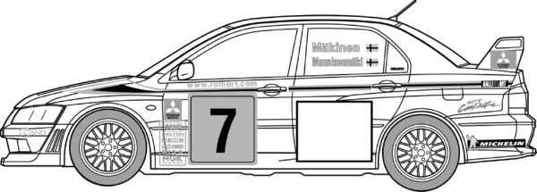 1/24 インチアップシリーズ No.311 ランサーエボリューションVII WRC 