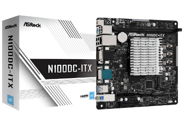 ASRock N100DC-ITX 延長保証付きPCパーツ - マザーボード