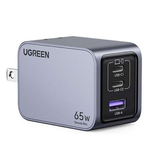 UGREEN Nexode Pro }[d 65W GaN 2C1A 3|[g USB-C to USB-CP[ut 25870 O[ UGR-OT-000008 [USB Power DeliveryΉ /3|[g /GaN(KE) ̗p]_2