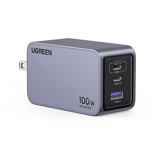 UGREEN Nexode Pro 急速充電器 100W GaN 2C1A 3ポート USB-C to USB-C