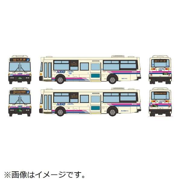 这辆公共汽车收集京王公共汽车再见西面工96MC中型长车京王电铁公共汽车彩色2台安排[发售日之后的送]_1