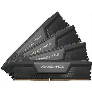 DDR5 5200MT/s 192GB(48GBx4) UDIMM 38-38-38-84 XMP 3.0 VENGEANCE DDR5 Black 1.25V CMK192GX5M4B5200C38