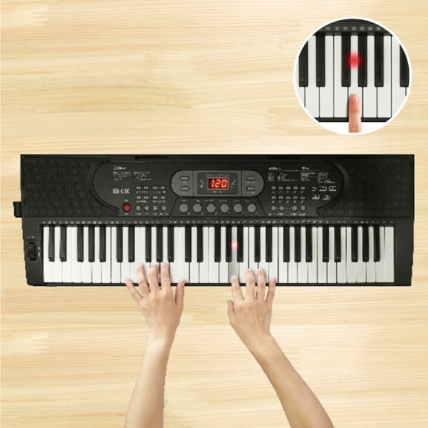 折りたたみ式ピアノ ホワイト KDP-61PWHT [61鍵盤] キクタニ｜KIKUTANI