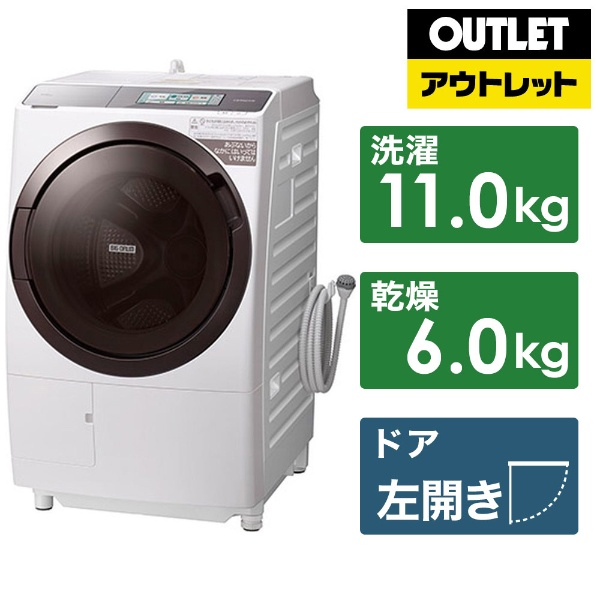 【アウトレット品】 ドラム式洗濯乾燥機 フロストホワイト BD-STX110GL-W [洗濯11.0kg /乾燥6.0kg  /ヒーター乾燥(水冷・除湿タイプ) /左開き] 【生産完了品】