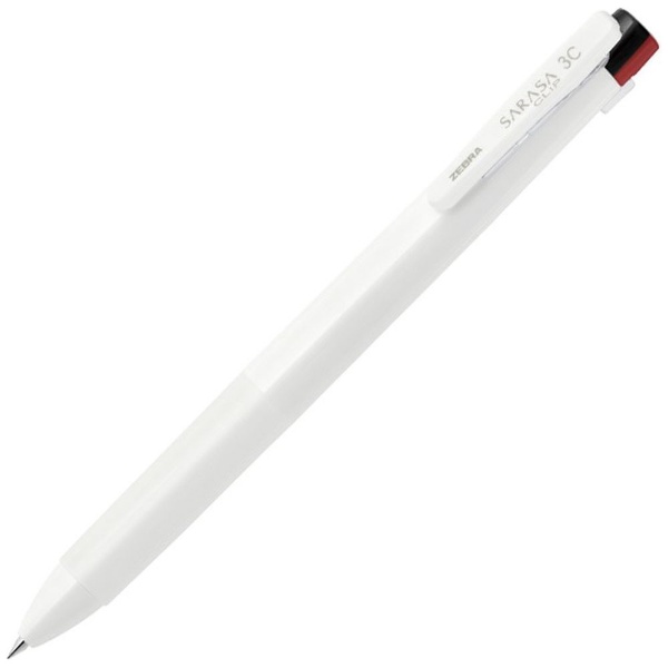 3色ジェルボールペン [0.5mm] SARASA CLIP 3C(サラサクリップ 3C) 白 J3J5-W