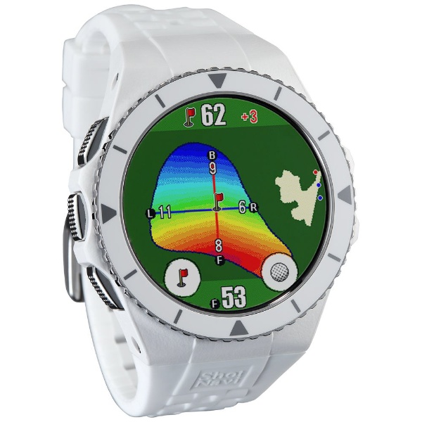 腕時計型GPSゴルフナビ Shot Navi EXCEEDS エクシード ホワイト