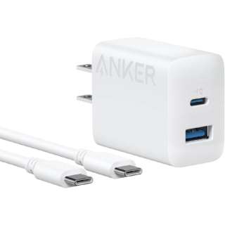 Anker Charger (20WA2-Port) with USB-C  USB-C P[u zCg B2348N21 [USB Power DeliveryΉ /2|[g /20W]