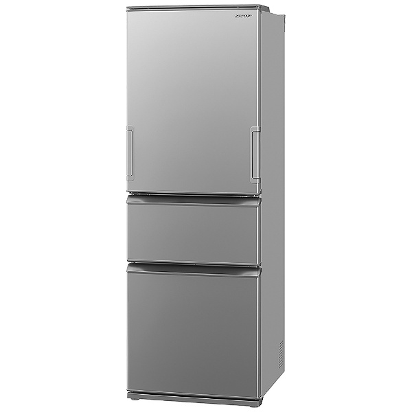 どっちもドア冷蔵庫 マットシルバー SJ-X370M-S [60cm /374L /3ドア 