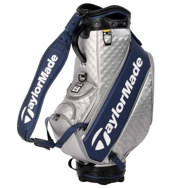 プレイヤーズスタッフ キャディバッグ PLAYER’S STAFF CART BAG シルバー×ネイビー JE863 [10.5型 /47インチ  /6分割 /6.4kg] 【オウンネーム非対応】【返品交換不可】