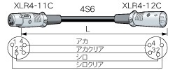 CANARE 【G】CANARE 4S6スピーカーケーブル　約4. 5m XLR（オス)