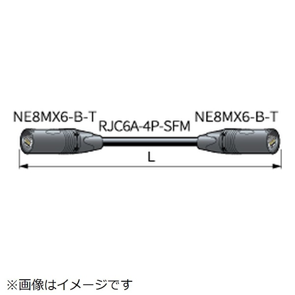 20m 移動用LANケーブル（カテゴリ6A） イーサコン - イーサコン ブラック ETC6A-20-N [カテゴリー6A /スタンダード]