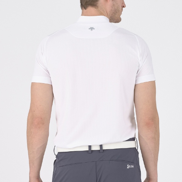 メンズ ロゴデザインモックネックシャツ (Mサイズ/ホワイト) RGMXJA02