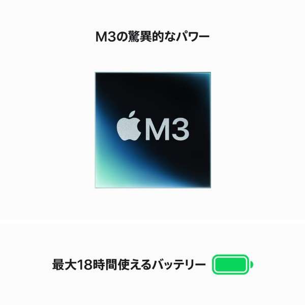 MacBook Air 13C` Apple M3`bvڃf [2024Nf /SSD 512GB / 16GB /8RACPU10RAGPU ] ~bhiCg MXCV3JA_4
