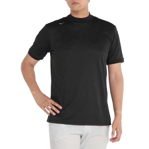 レディース ゴルフモチーフジャガードモックネックシャツ(Lサイズ