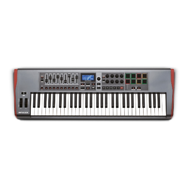 Novation Impulse 61　完全に割り当て可能なコントロール部を搭載した、豊かな表現を実現する超高感度の61鍵MIDIキーボード  Novation Impulse61